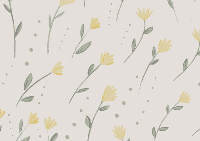Ditsy Spring, Hessian - Twist&Fit Roller Blind - Image 6